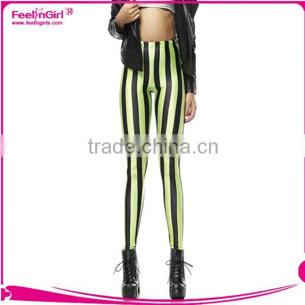 Large Stock Printed Ladies Tights Leggings For Women Stripe photo-6