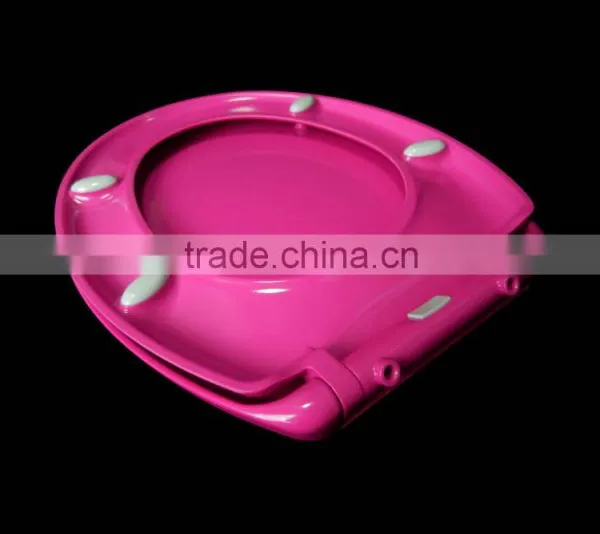 Custom Glitter Family Colored Round Soft Urea Toilet Seat photo-6