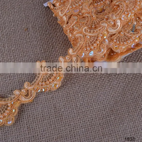 Best Quality Spangle Sequins Bead Lace