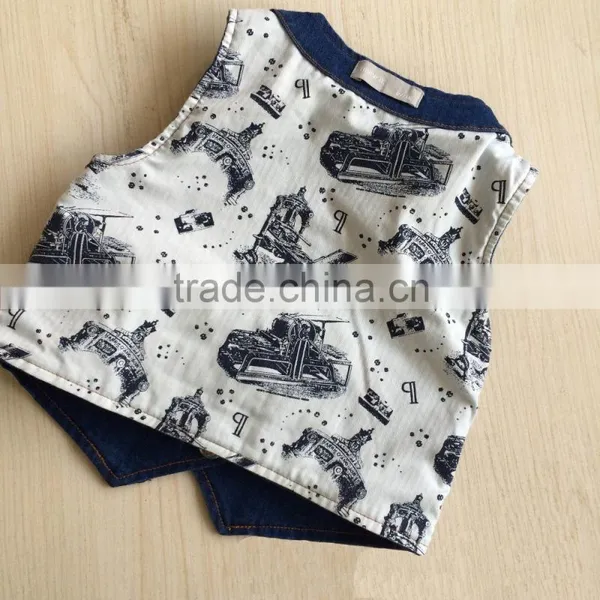 OEM Service Children Denim Waistcoat Blue Hot Sale Kids Soft Waistcoat photo-5