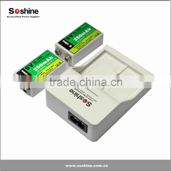 Soshine V1 9v Rechargeable Battery Power Charger