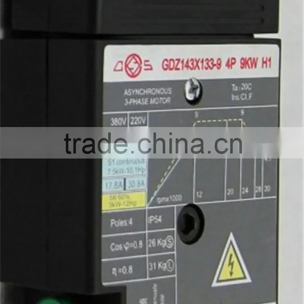 GDZ143x133-9(220V Short Head) Toauto 9kw 12000rpm Low Speed Spindle Motor for Cnc photo-4