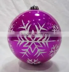 2016 Plastic Christmas Ball Decoration With Hand Painted photo-3