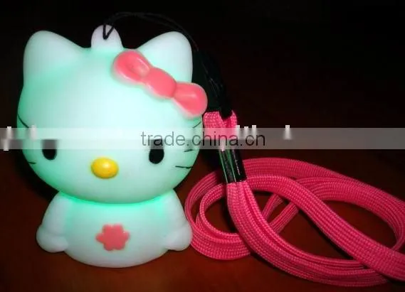 Promotion Gifts,led Kitty With Mobile Lanyard