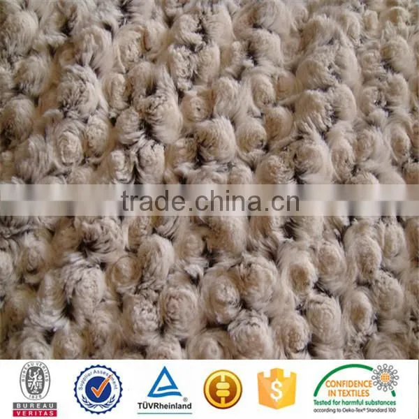 New Product China Supplier Wholesale Swirl Rose Design Pattern Minky Fabric photo-5