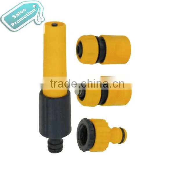 2 QUICK FIX GARDEN HOSE FITTING TAP CONNECTOR + REDUCER + 1 SPRAY NOZZLE
