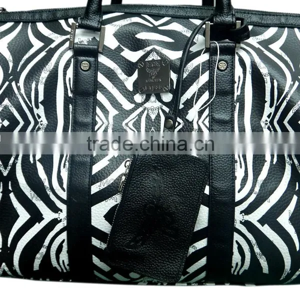 Online Shop China Luggage PU Leather Travel Bag Zebra Travel Bag photo-4