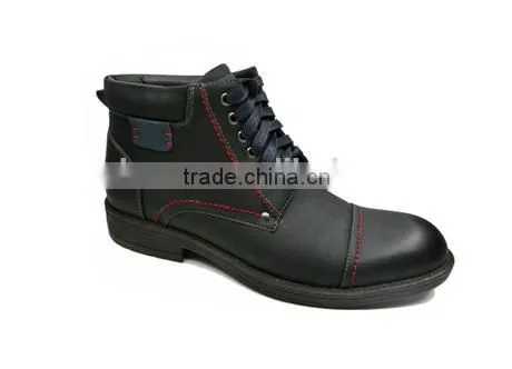 Mens PU Cheap Work Boots Camper Boots With Outsole