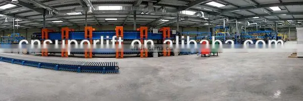 Continuous 50mm PU Foam Sandwich Panel Machine Used in Prefab Houses