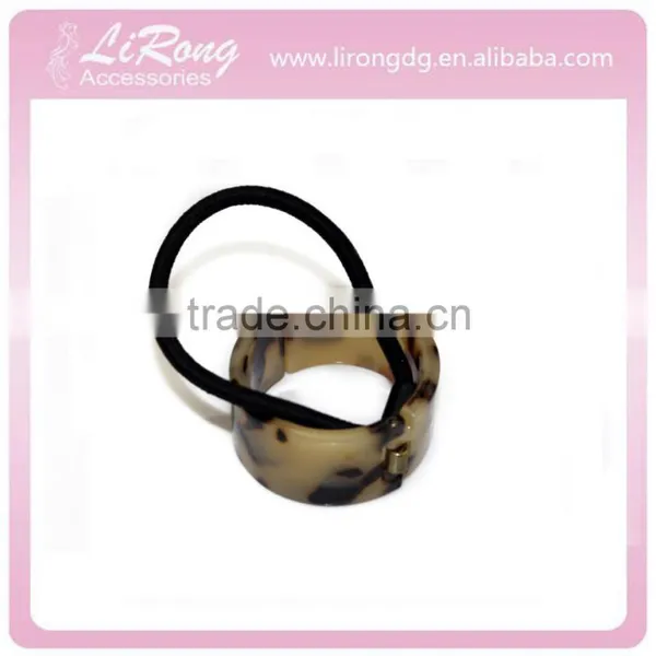 Acetate Plastic Hair Hair Round Bundle of Hair Elastic Rubber Band photo-2