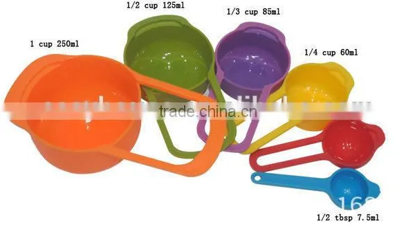 Hot Sell 6pcs Bulk Novelty Large Plastic Measuring Spoon Ms001 photo-2