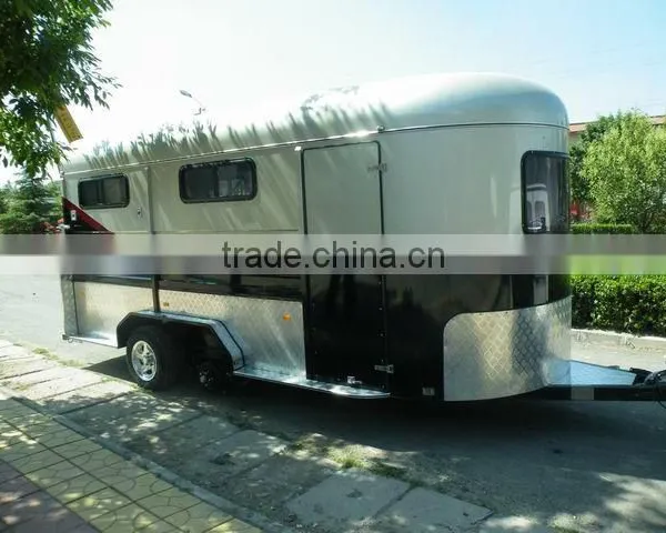 3 Horse Trailer Angle Deluxe Camper Trailer photo-2