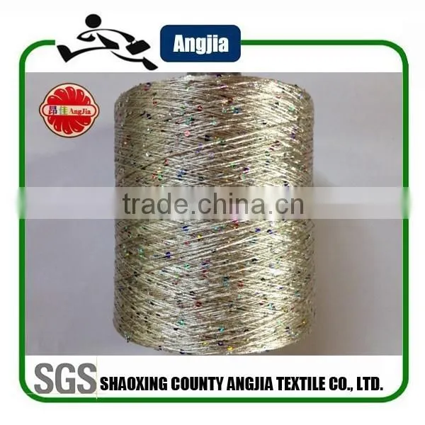 Fancy Polyester Spun Sequin Yarn for Sweater Scarf Knitting photo-4