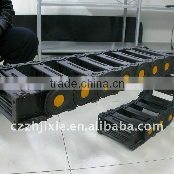 Cutting machine weight bearing cable chain
