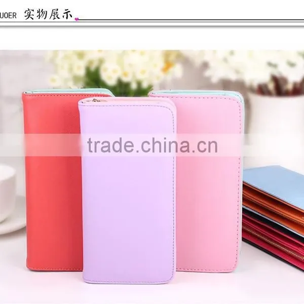 Ladys Top Brand Custom Logo Lady Leather Zipper Wallet .zippered Ladies Leather Wallet, Leather Wallet Ladies Multicolor Famous photo-2