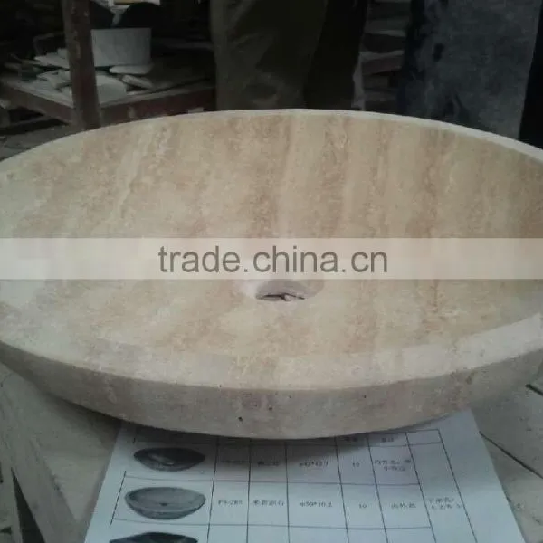 Beige Limestone Sink