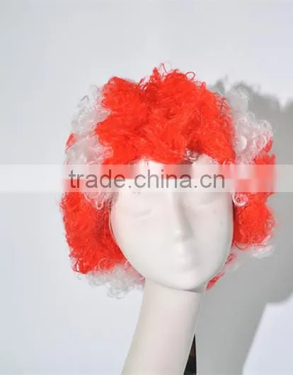 Colorful Short Afro Curls Cosplay Silk Wave Wig N360 photo-3