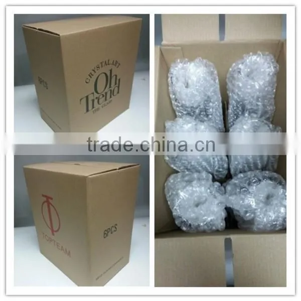 Clear Lead Free Normal Glass Champagne Drinking Glass Set With Metal Stand photo-6