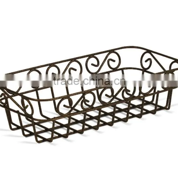 Hot Sale Elegant Scroll Steel Bread Basket photo-3