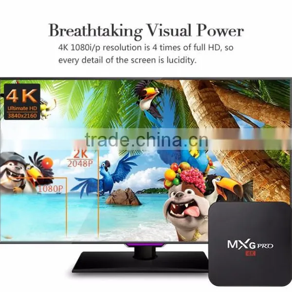 Best Price MXG Pro 4k Amlogic S905 Quad Core TV BOX Andorid 5.1 tv Box MxG photo-2