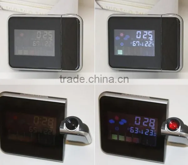 Weather Alarm Clock With Projector / Time Projection / LCD Display Table Clock photo-5