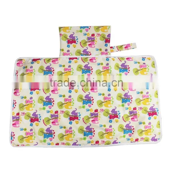 2016 New Design Printed Pul With Fleece Baby Changing Mat photo-6