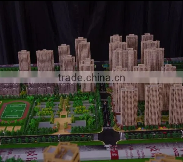 3D Maquette Apartment House Building Scale Model Making photo-3