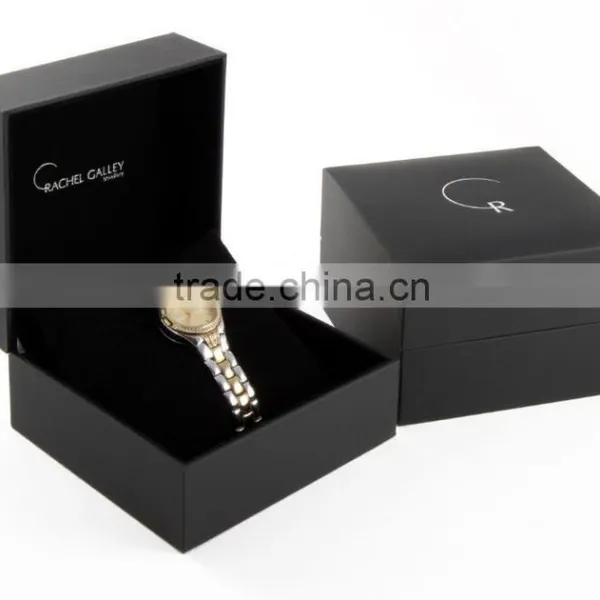 Cube Shape Luxury Black Watch Boxes WIth Pillow Cushion Inside photo-5