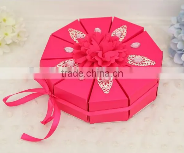 Hot Sale Purple Favour Boxes Red Wedding Favor Boxes Pink Favour Boxes Wholesale photo-3
