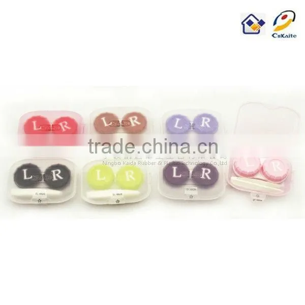"L"and "R" Colorful Contact Lens pp Case With Tweezers photo-5
