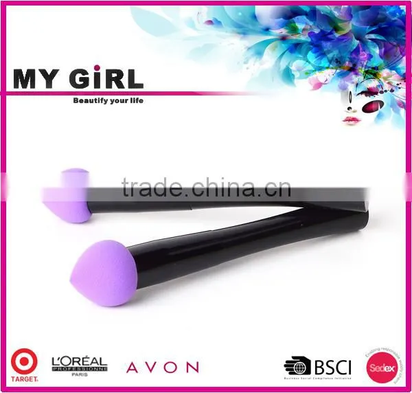 2016 MY GIRL New Beauty Cosmetic Powder Puff , Free Sample Long Handle Powder Puff photo-6