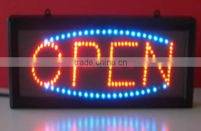 Shenzhen Manufacturer Supply Led Flashing Full Color Tube Chip Led Open Sign Board photo-2