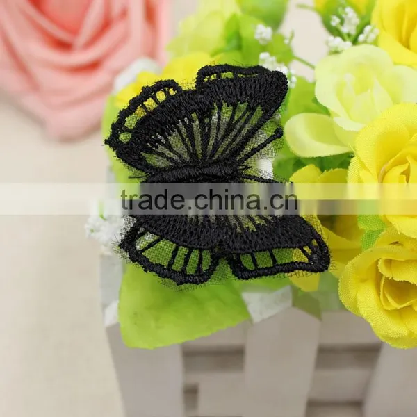 the Newest Design High Quality Butterfly Embroidery Lace Patch photo-2