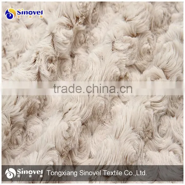 Long Pile Fake Fur Fabric , PV Plush Fabric photo-2