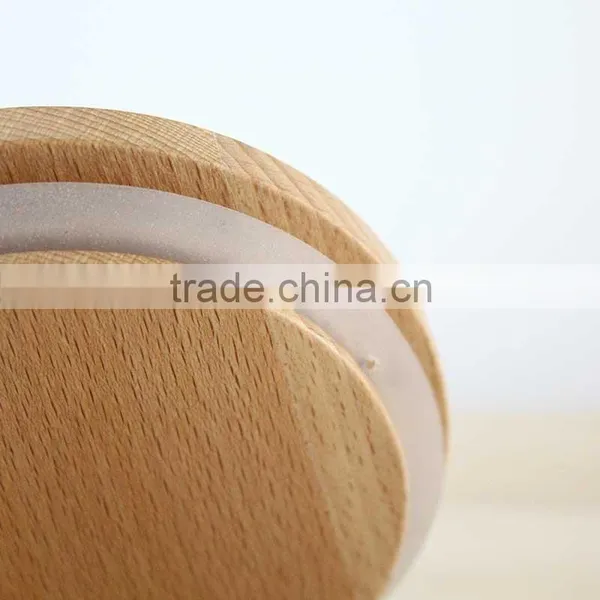 Wholesale Glass Jar Storage Jar 400ml Capacity Wooden Lid Man-blown Heat Resistant Glassware N6450 photo-6