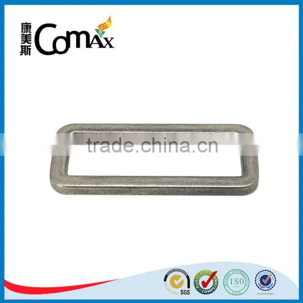 Nickle Metal Bag Hardware Square Ring photo-6