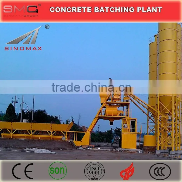 35m3/h HZS35 Lifting Hopper Stationary Ready Mix Concrete Batching Plant for Sale Made in China photo-2