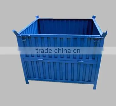 China Used Stackable Foldable Steel Metal Stillages for Sale photo-3