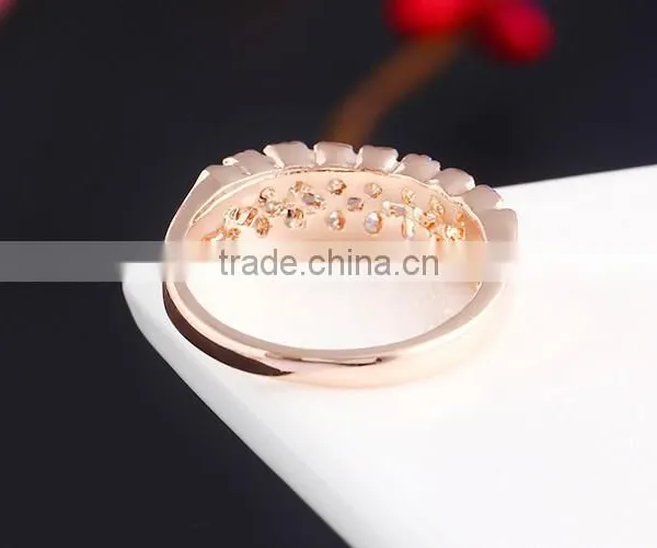 Free Shipping Silver Plated Clear Crystal 1gram Gold Rings 2016 photo-5