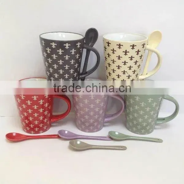 Fine Best Quality Good Quality Ceramic Mugs Cups ,glazed Color Hot Selling,custom Logo Designs,many Designs With Color Box photo-2