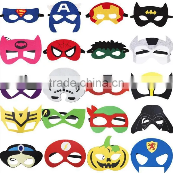 Wholesale Masquerade Black Party Eye Superhero Kids Cheap Felt Mask photo-2