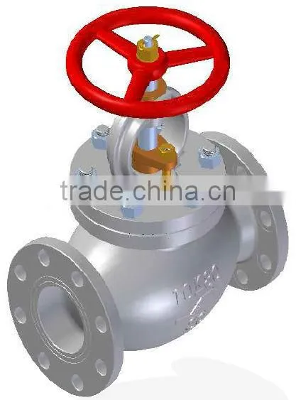 Cast Steel 10K Screw-Down Check Globe Valve