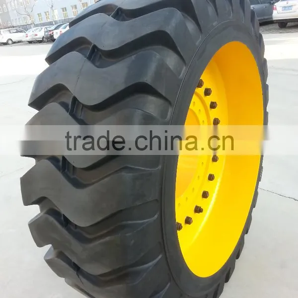 23.5 25 23.5r25 23.5-25 Solid Tires for Mini Loader Backhoe Front Skid Steer Wheel Loaders photo-3