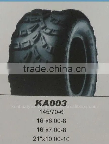 China Qingdao Kunhua Tyre Supplier Hot Sale Tire 21"x10.00-10 Atv Tyres/tires New Design