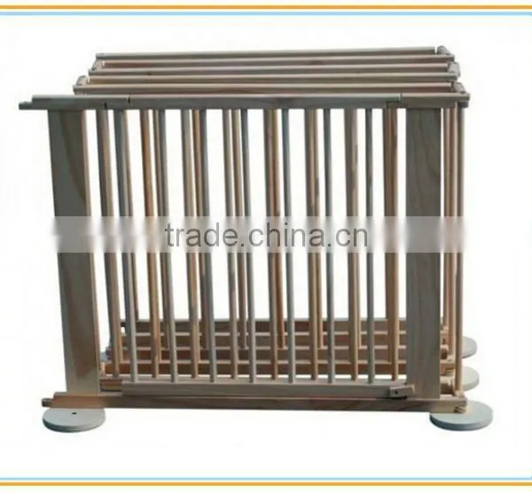 Solid Pine Wood Baby Playpen With Door photo-3
