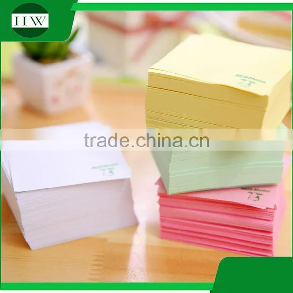 Promotional Wholesale Office Stationery Mini Portable Cartoon Milk Box Sticky Note photo-4