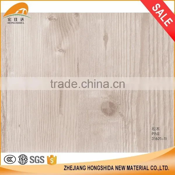 High Glossy Wood Grain Pvc Membrane Pvc Decorative Film for Kitchen Wall and Floor photo-2