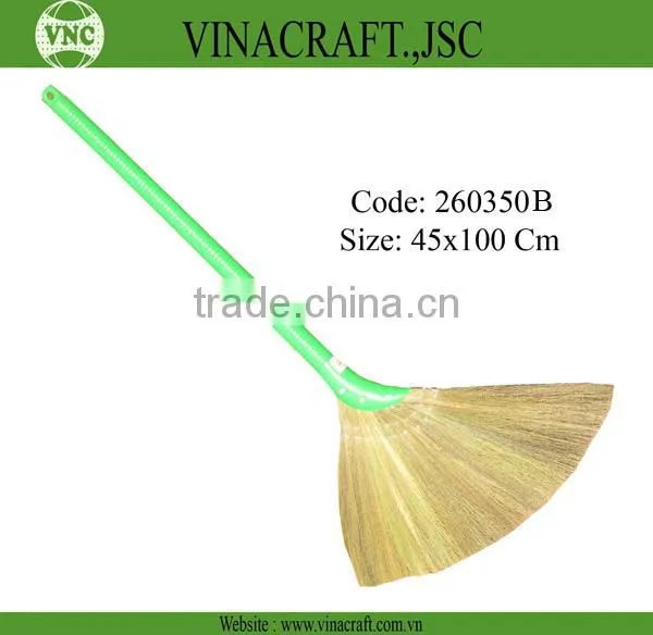Long Vietnam Grass Broom With Plastic Handle photo-3