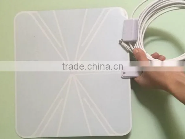 Digital Indoor TV Antenna With Amplifier Flat High Gain DVB-T/T2 VHF/UHF Amplified TV Antenna 50 Miles Range photo-2