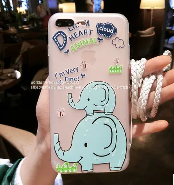 Cute Cartoon Soft Case Tpu Cell Phone Case Mobile Phone Cases for IPhone7/7Plus/6/6s/6plus/6splus Silicone Rubber Case photo-3